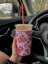 Fuck Off With Love Iced Coffee Koozie