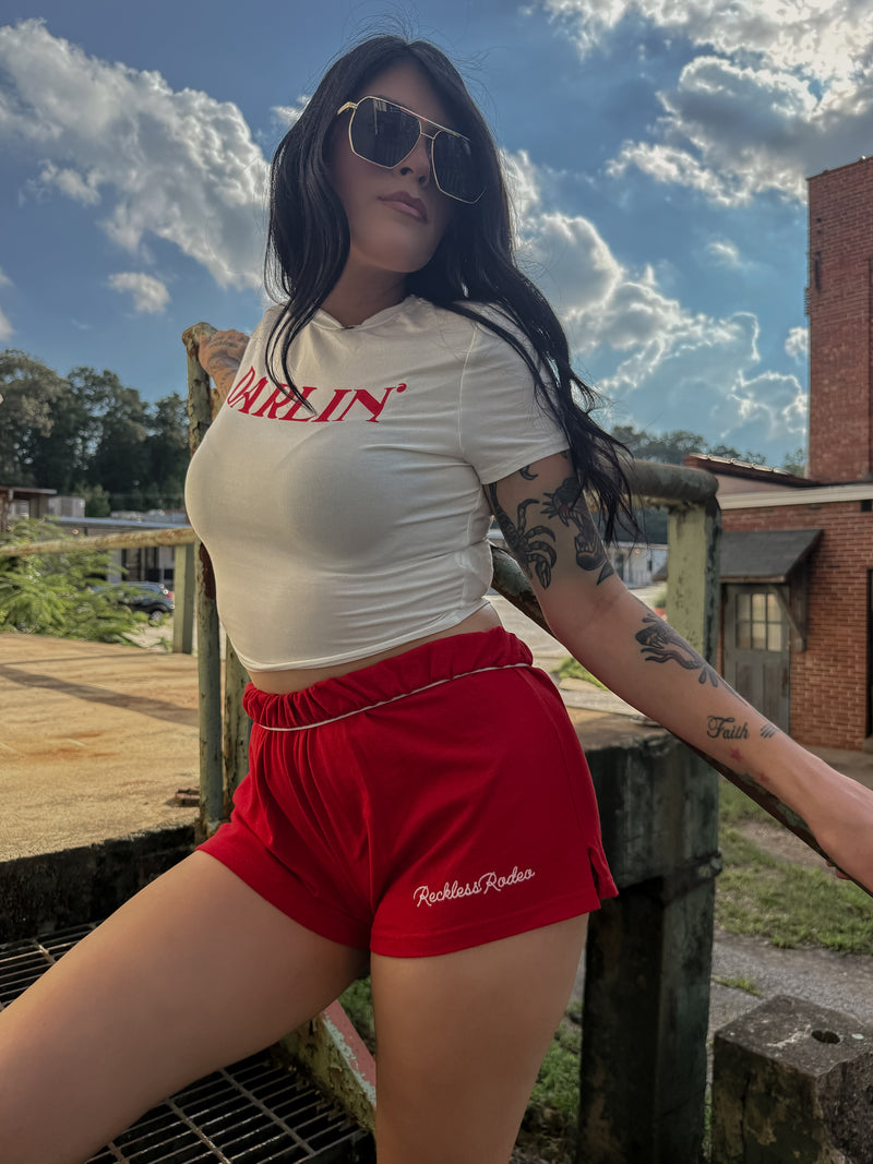 Cowboy Lover Shorts (Red)